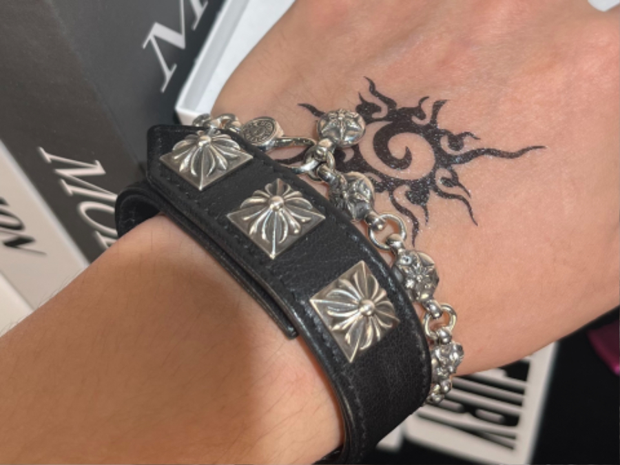 Chrome Hearts Six-Point Star Bead Bracelet 크롬하츠 육망성 라운드 비즈 팔찌 1