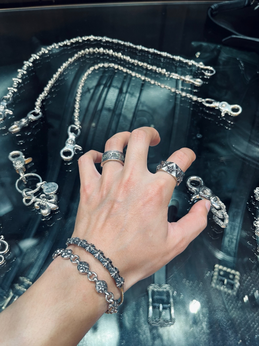 Chrome Hearts Six-Point Star Bead Bracelet 크롬하츠 육망성 라운드 비즈 팔찌 2