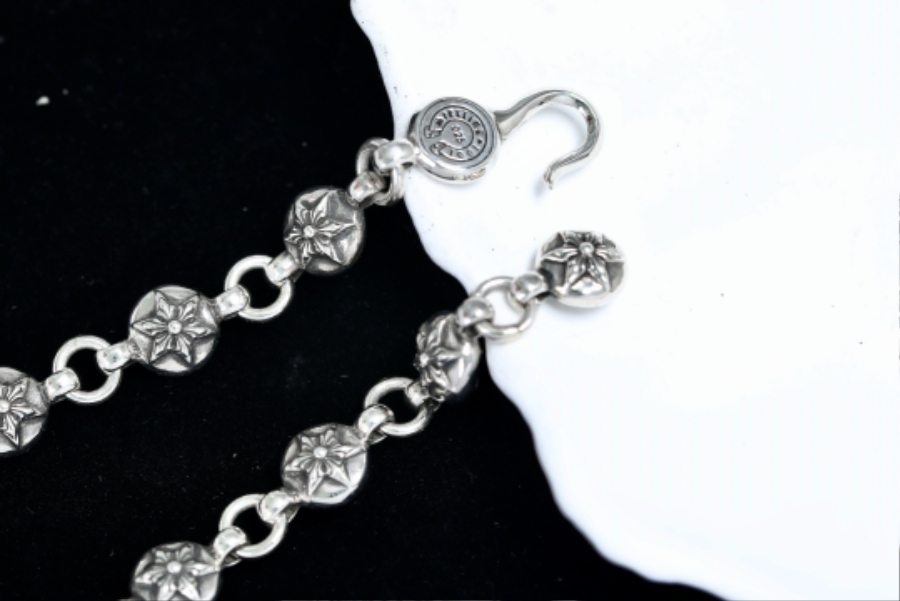 Chrome Hearts Six-Point Star Bead Bracelet 크롬하츠 육망성 라운드 비즈 팔찌 9