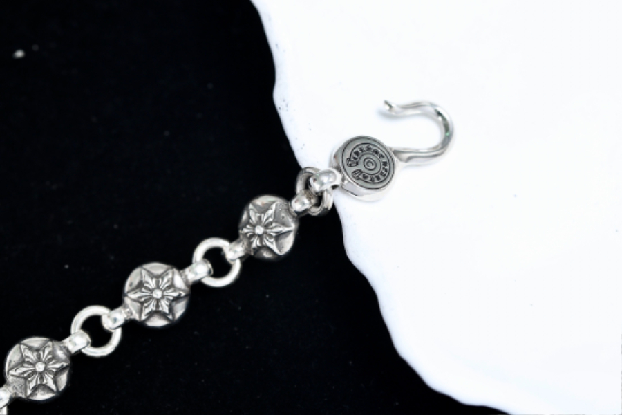 Chrome Hearts Six-Point Star Bead Bracelet 크롬하츠 육망성 라운드 비즈 팔찌 10