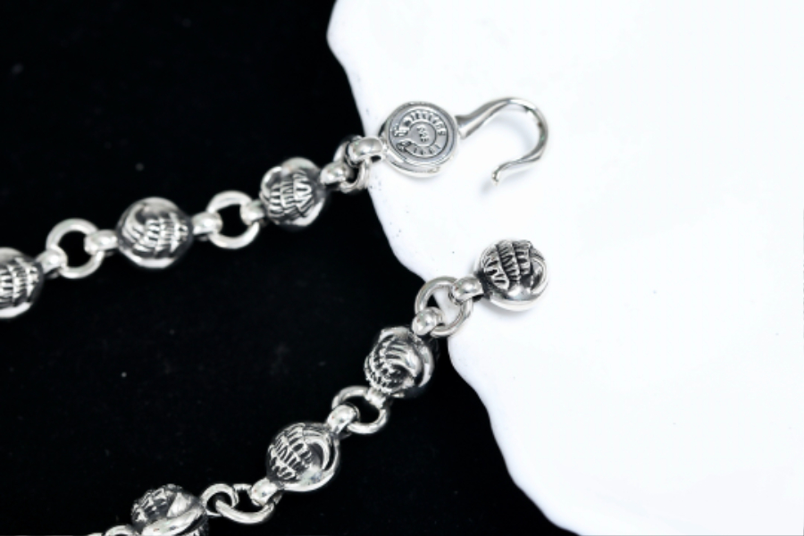 Chrome Hearts Claw Round Bead Bracelet 크롬하츠 이글클로(발톱) 원형 비즈 팔찌 9