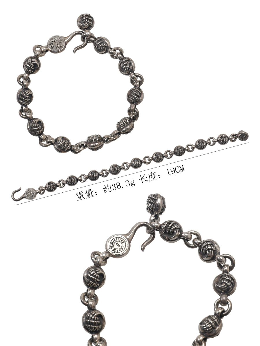 Chrome Hearts Claw Round Bead Bracelet 크롬하츠 이글클로(발톱) 원형 비즈 팔찌 12
