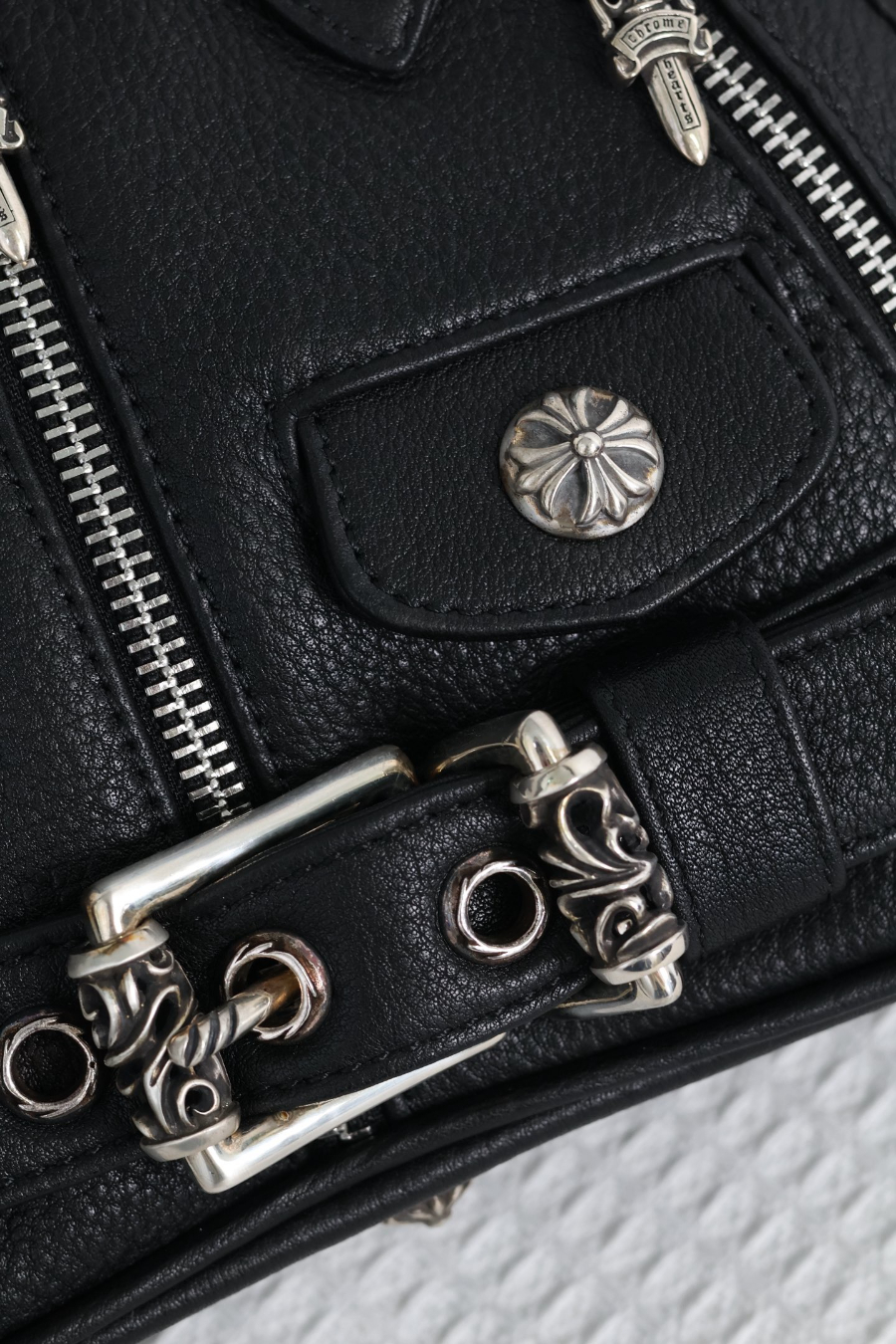 Chrome Hearts Modean Mini Motorcycle Shell Bag 크롬하츠 모디안 미니 모터사이클 쉘 백 22