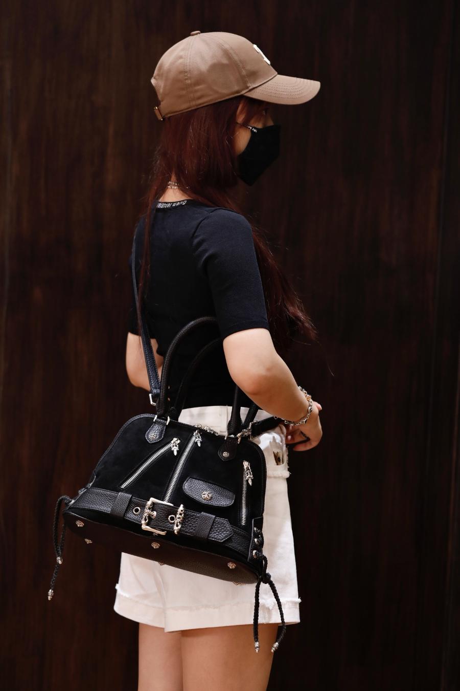 Chrome Hearts Modean Motorcycle Shell Bag (Suede Mix) 크롬하츠 모디안 모터사이클 쉘 백 스웨이드 믹스 2