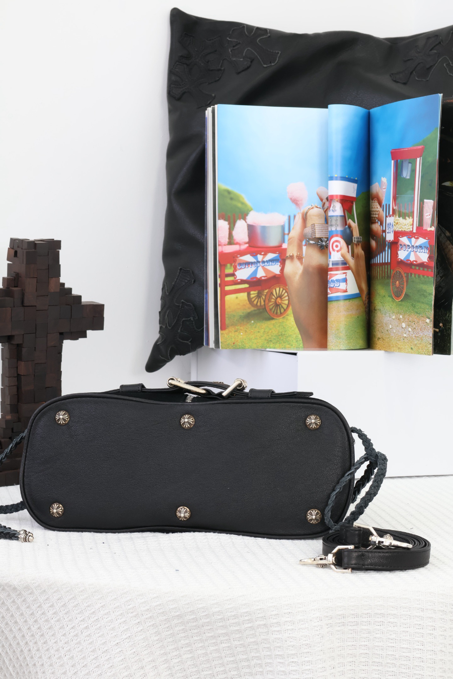 Chrome Hearts Modean Motorcycle Shell Bag (Suede Mix) 크롬하츠 모디안 모터사이클 쉘 백 스웨이드 믹스 15