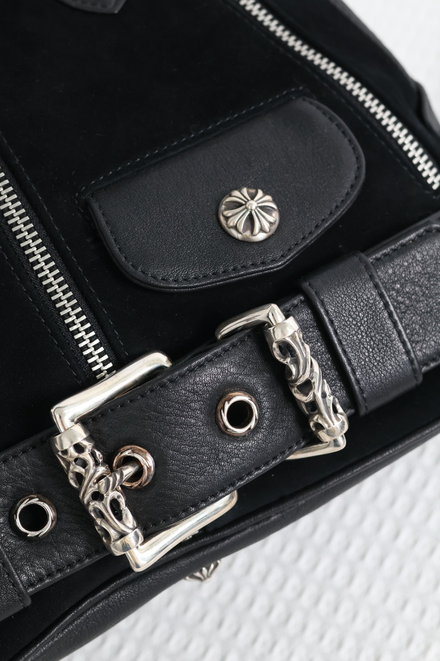 Chrome Hearts Modean Motorcycle Shell Bag (Suede Mix) 크롬하츠 모디안 모터사이클 쉘 백 스웨이드 믹스 22