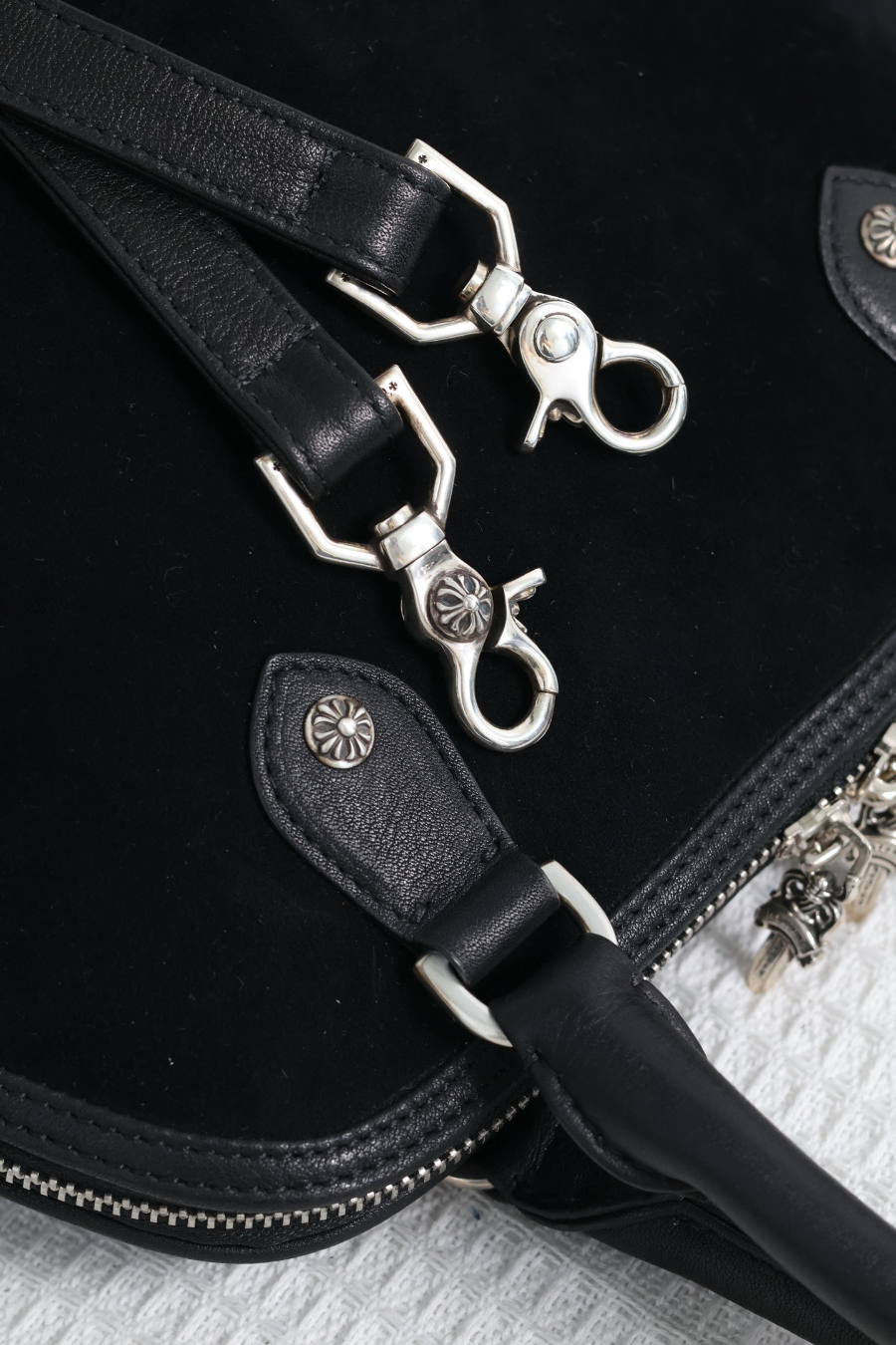Chrome Hearts Modean Motorcycle Shell Bag (Suede Mix) 크롬하츠 모디안 모터사이클 쉘 백 스웨이드 믹스 26