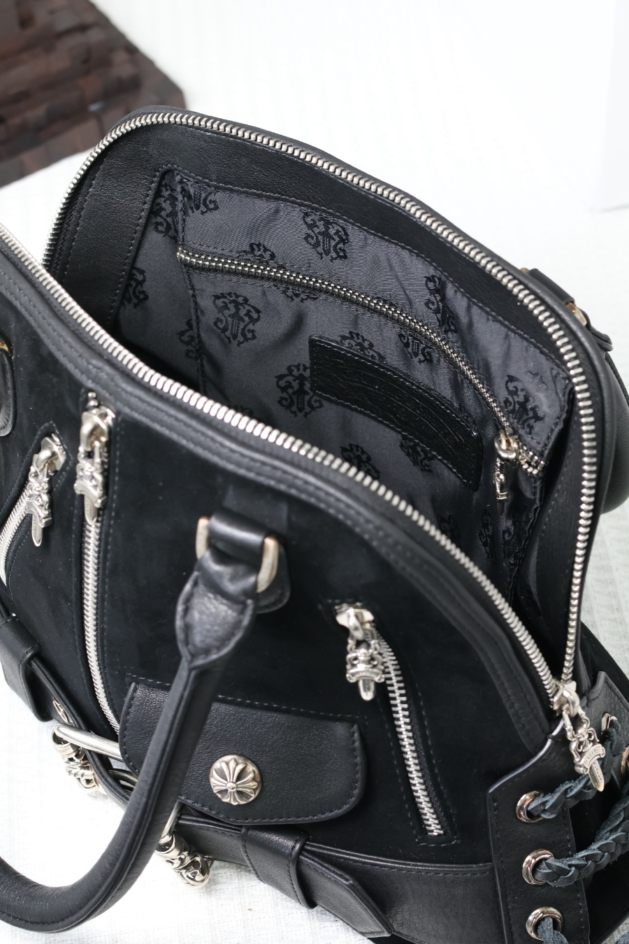 Chrome Hearts Modean Motorcycle Shell Bag (Suede Mix) 크롬하츠 모디안 모터사이클 쉘 백 스웨이드 믹스 28