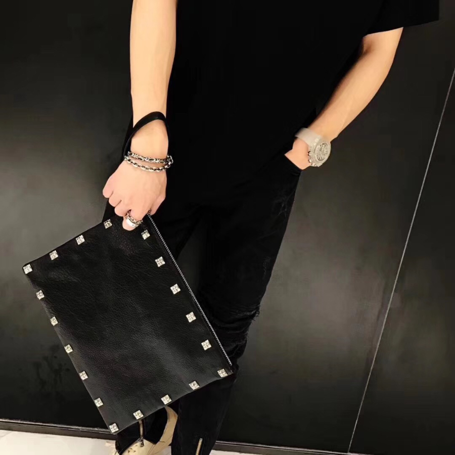 Chrome Hearts Square Stud Clutch Bag 크롬하츠 사방 스터드 클러치 백 1