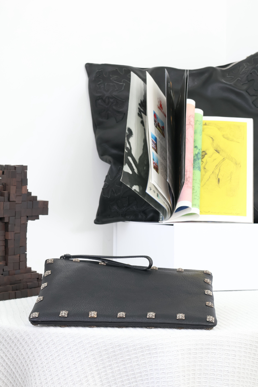 Chrome Hearts Square Stud Clutch Bag 크롬하츠 사방 스터드 클러치 백 9