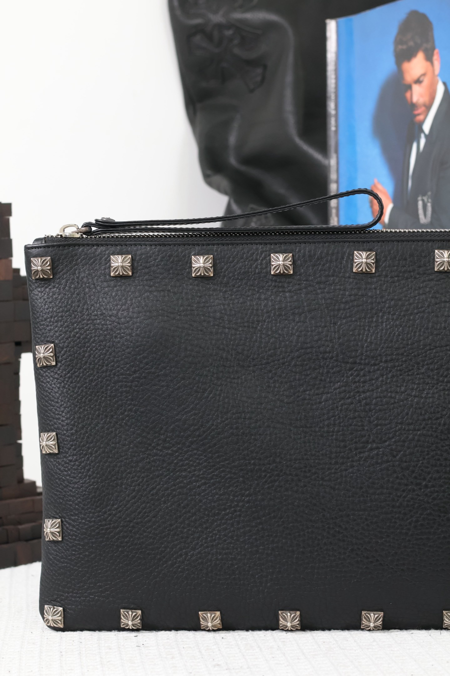 Chrome Hearts Square Stud Clutch Bag 크롬하츠 사방 스터드 클러치 백 13