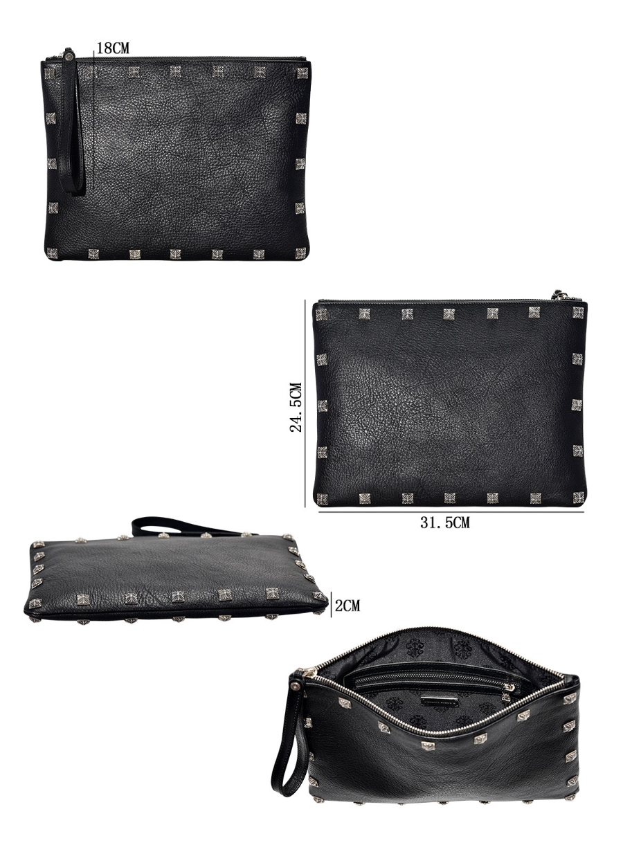 Chrome Hearts Square Stud Clutch Bag 크롬하츠 사방 스터드 클러치 백 22