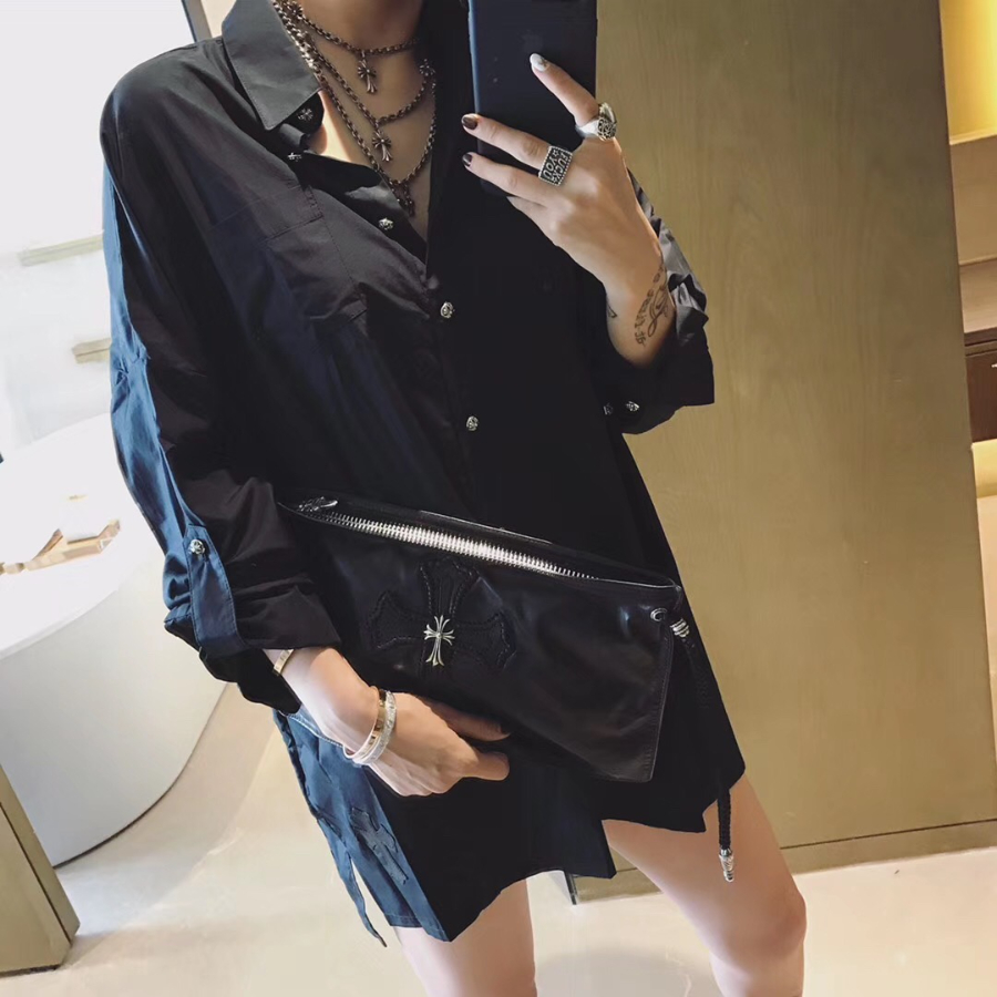 Chrome Hearts Cross Leather Clutch 크롬하츠 십자가 레더 클러치 1