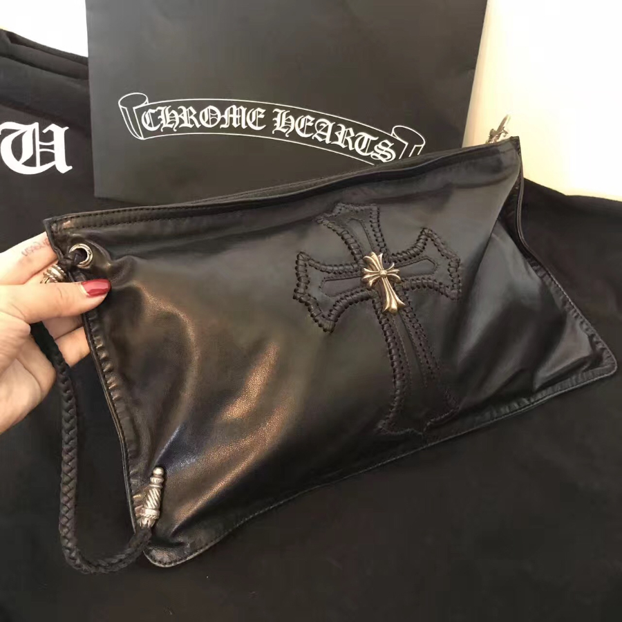 Chrome Hearts Cross Leather Clutch 크롬하츠 십자가 레더 클러치 4