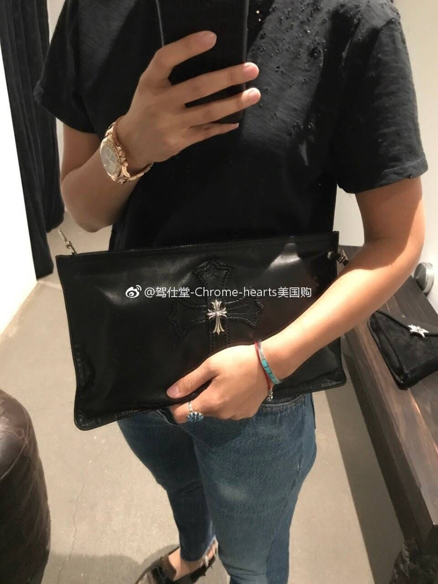 Chrome Hearts Cross Leather Clutch 크롬하츠 십자가 레더 클러치 5