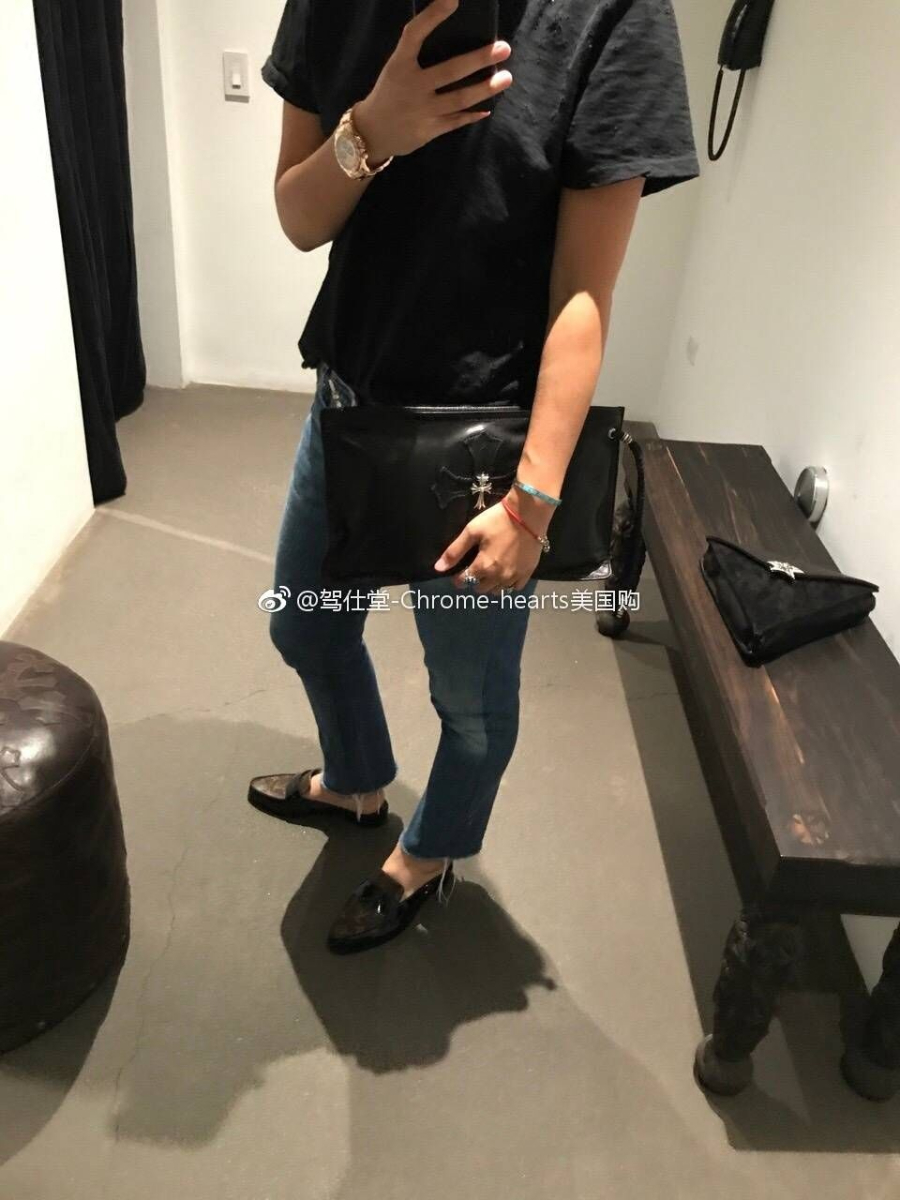 Chrome Hearts Cross Leather Clutch 크롬하츠 십자가 레더 클러치 6