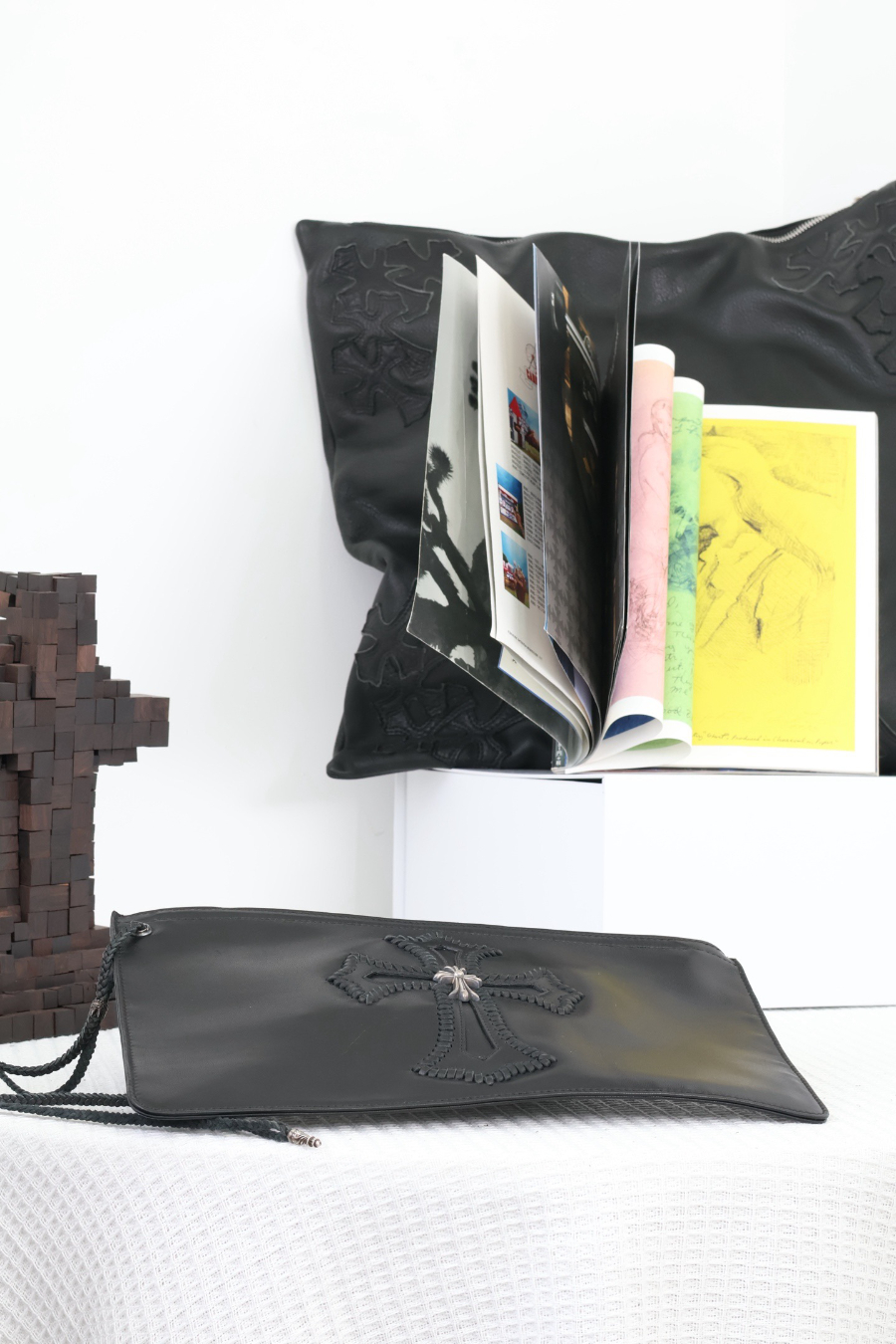 Chrome Hearts Cross Leather Clutch 크롬하츠 십자가 레더 클러치 13