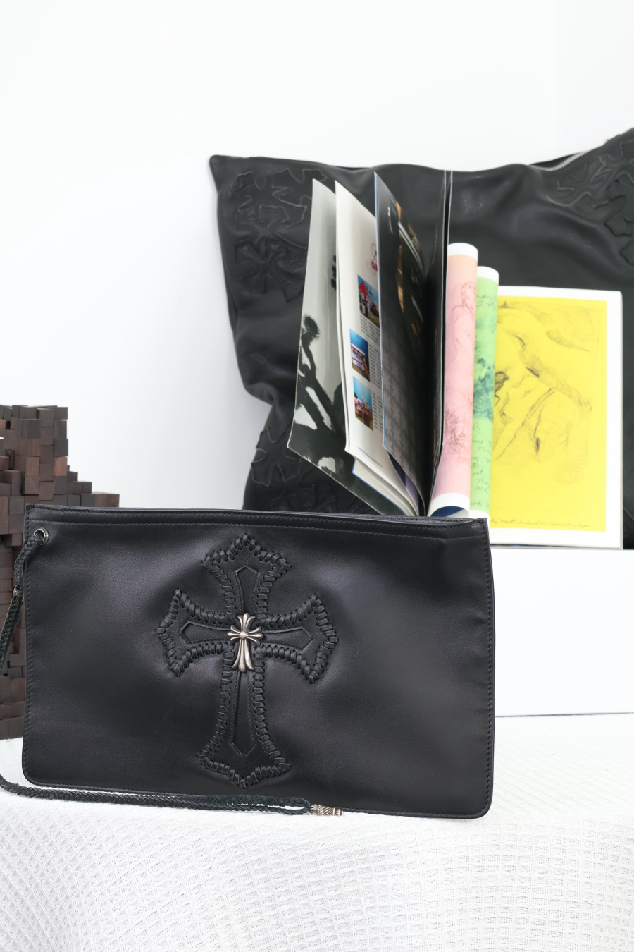 Chrome Hearts Cross Leather Clutch 크롬하츠 십자가 레더 클러치 15