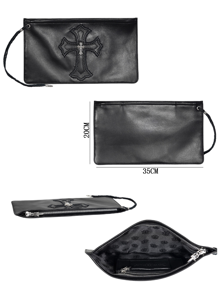 Chrome Hearts Cross Leather Clutch 크롬하츠 십자가 레더 클러치 24
