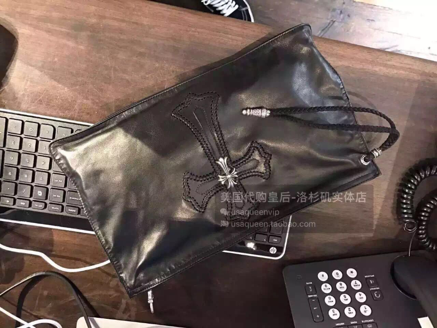 Chrome Hearts Cross Leather Clutch 크롬하츠 십자가 레더 클러치 26