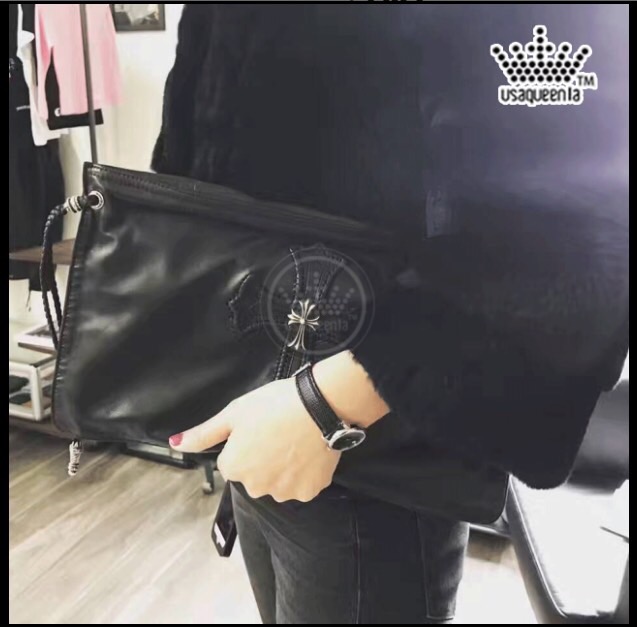 Chrome Hearts Cross Leather Clutch 크롬하츠 십자가 레더 클러치 25
