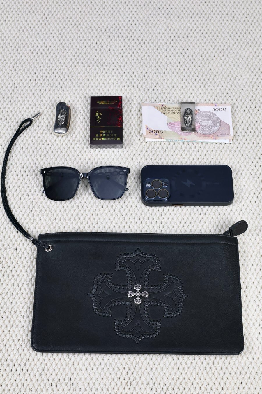 Chrome Hearts Cross Embossed Clutch 크롬하츠 십자 엠보싱 클러치 21