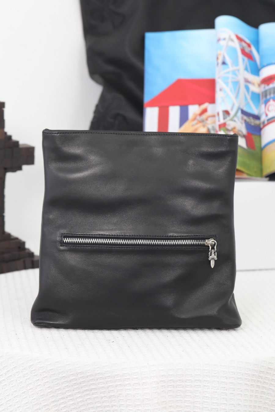 Chrome Hearts Crash Studded Lambskin Clutch 크롬하츠 크래시 원라인 스터드 클러치 11