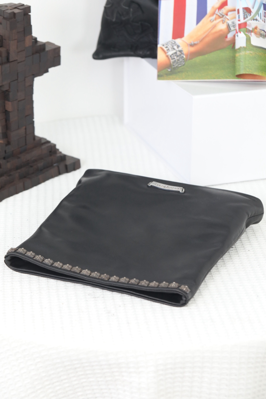 Chrome Hearts Crash Studded Lambskin Clutch 크롬하츠 크래시 원라인 스터드 클러치 25