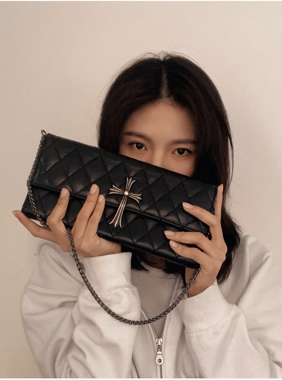 Chrome Hearts Quilted Cross Chain Clutch 크롬하츠 십자 퀼팅 체인 클러치 10