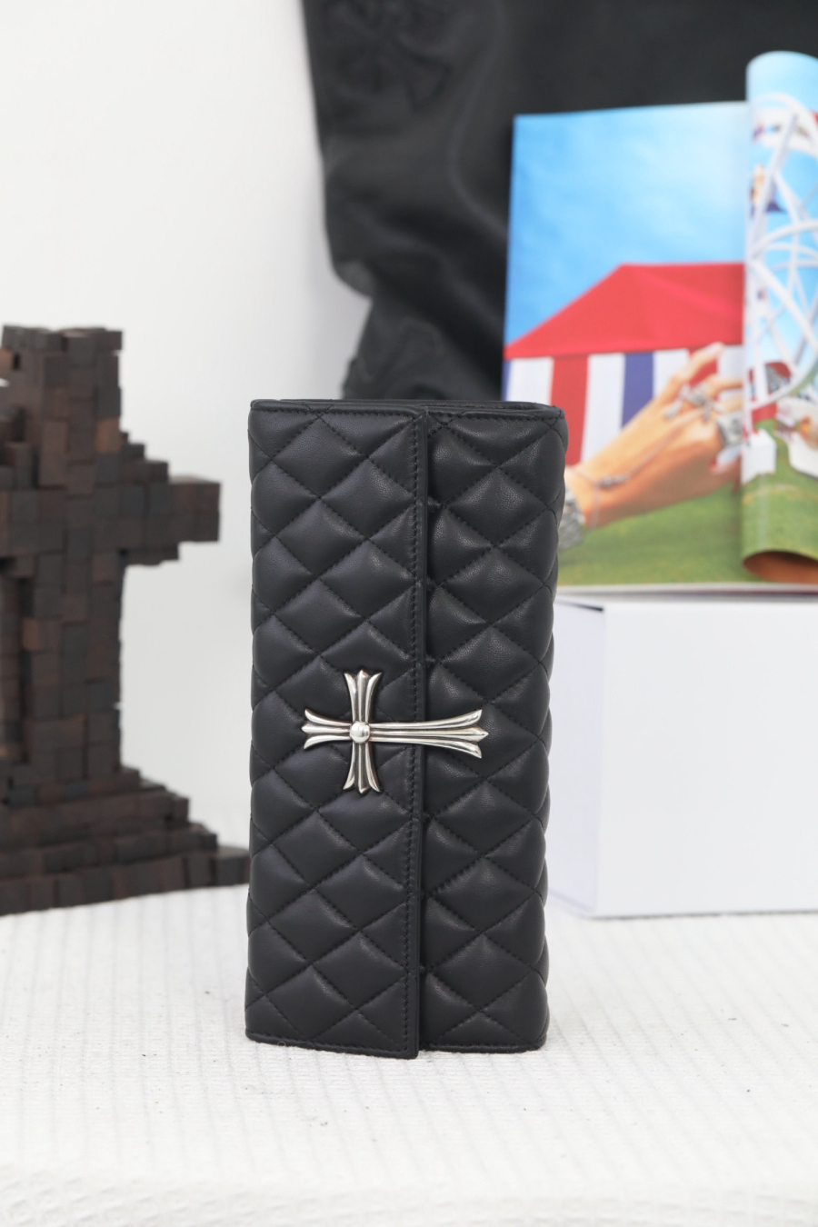 Chrome Hearts Quilted Cross Chain Clutch 크롬하츠 십자 퀼팅 체인 클러치 14