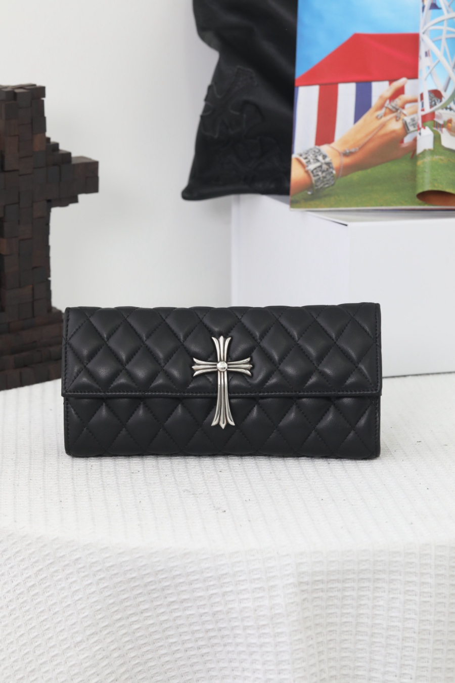 Chrome Hearts Quilted Cross Chain Clutch 크롬하츠 십자 퀼팅 체인 클러치 15