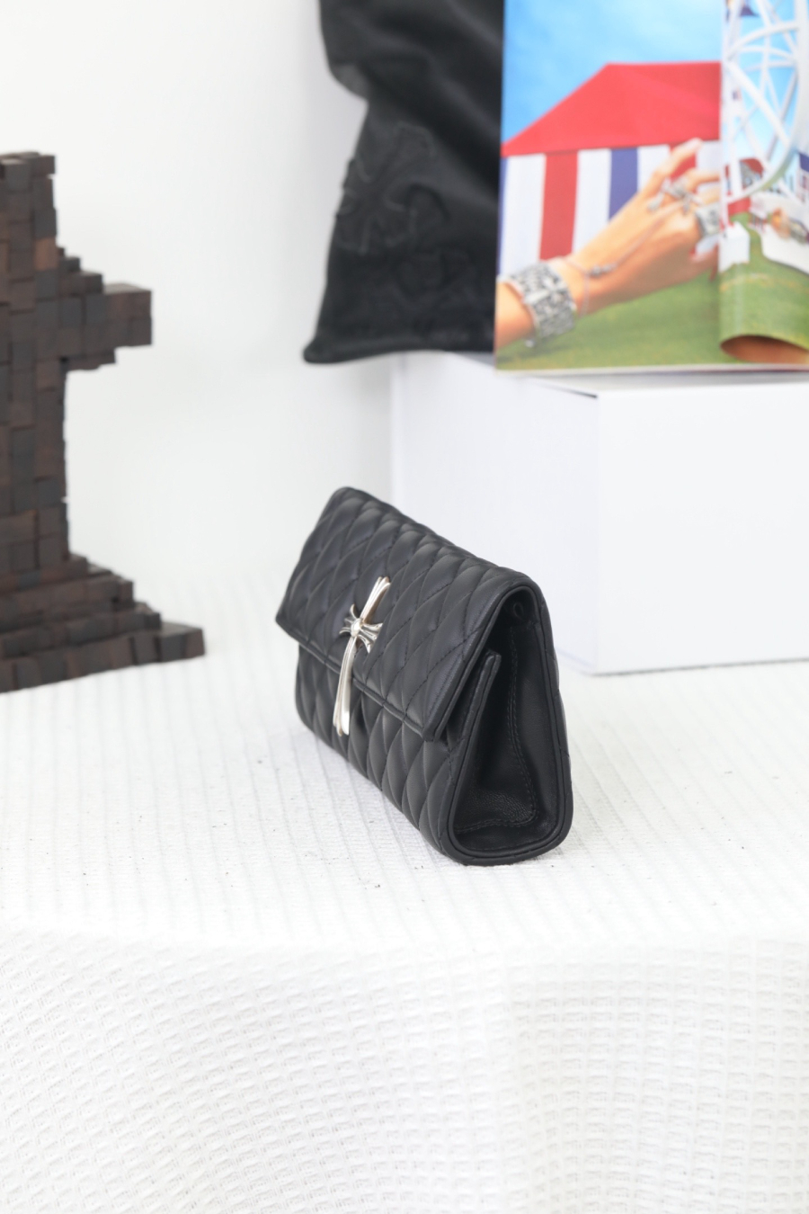 Chrome Hearts Quilted Cross Chain Clutch 크롬하츠 십자 퀼팅 체인 클러치 16