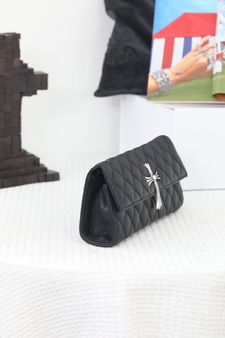 Chrome Hearts Quilted Cross Chain Clutch 크롬하츠 십자 퀼팅 체인 클러치 17