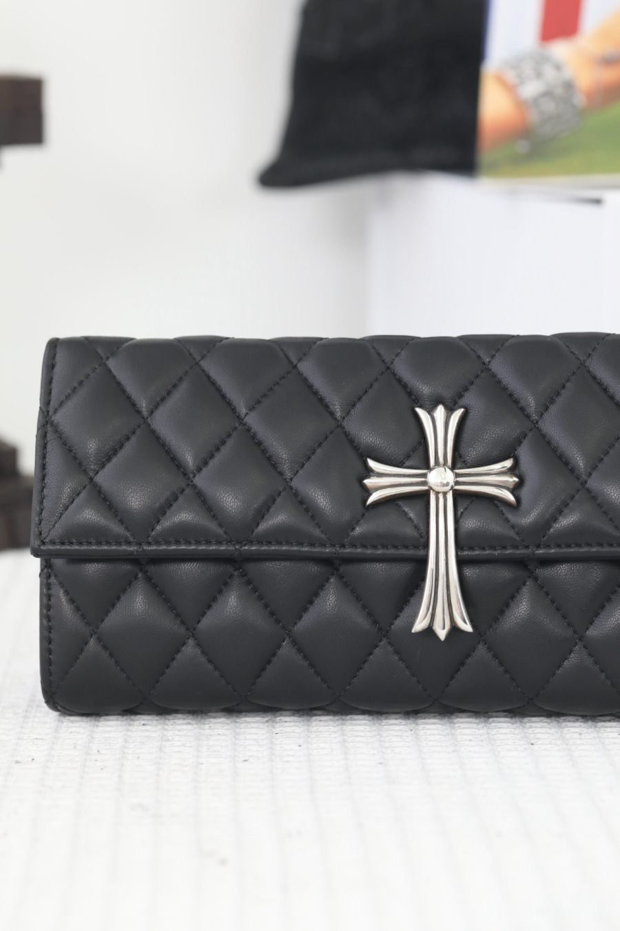 Chrome Hearts Quilted Cross Chain Clutch 크롬하츠 십자 퀼팅 체인 클러치 23