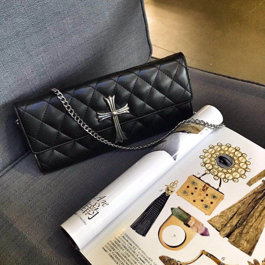 Chrome Hearts Quilted Cross Chain Clutch 크롬하츠 십자 퀼팅 체인 클러치 35