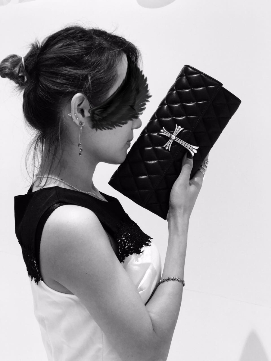 Chrome Hearts Quilted Cross Chain Clutch 크롬하츠 퀼팅 크로스 체인 클러치 5