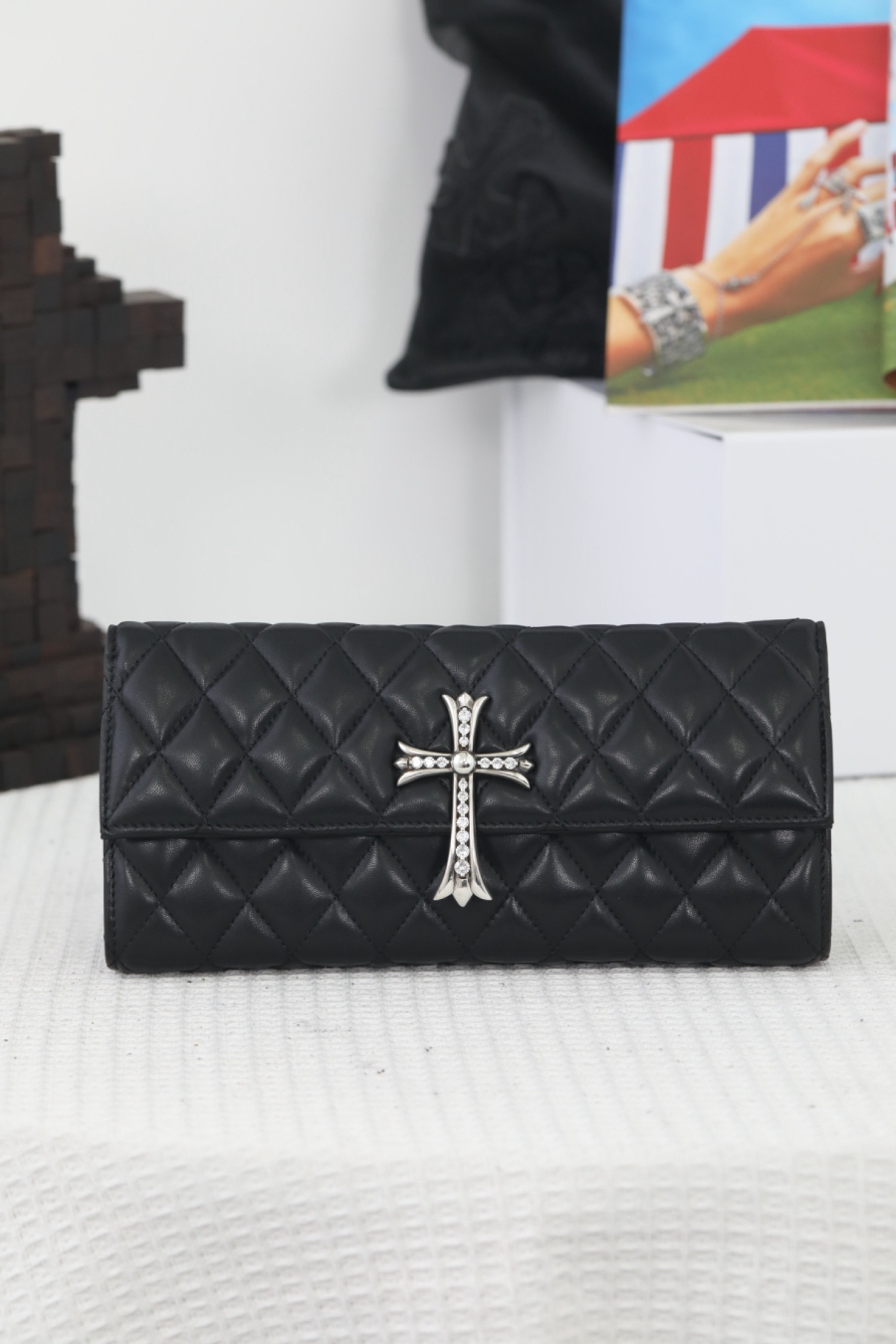 Chrome Hearts Quilted Cross Chain Clutch 크롬하츠 퀼팅 크로스 체인 클러치 11