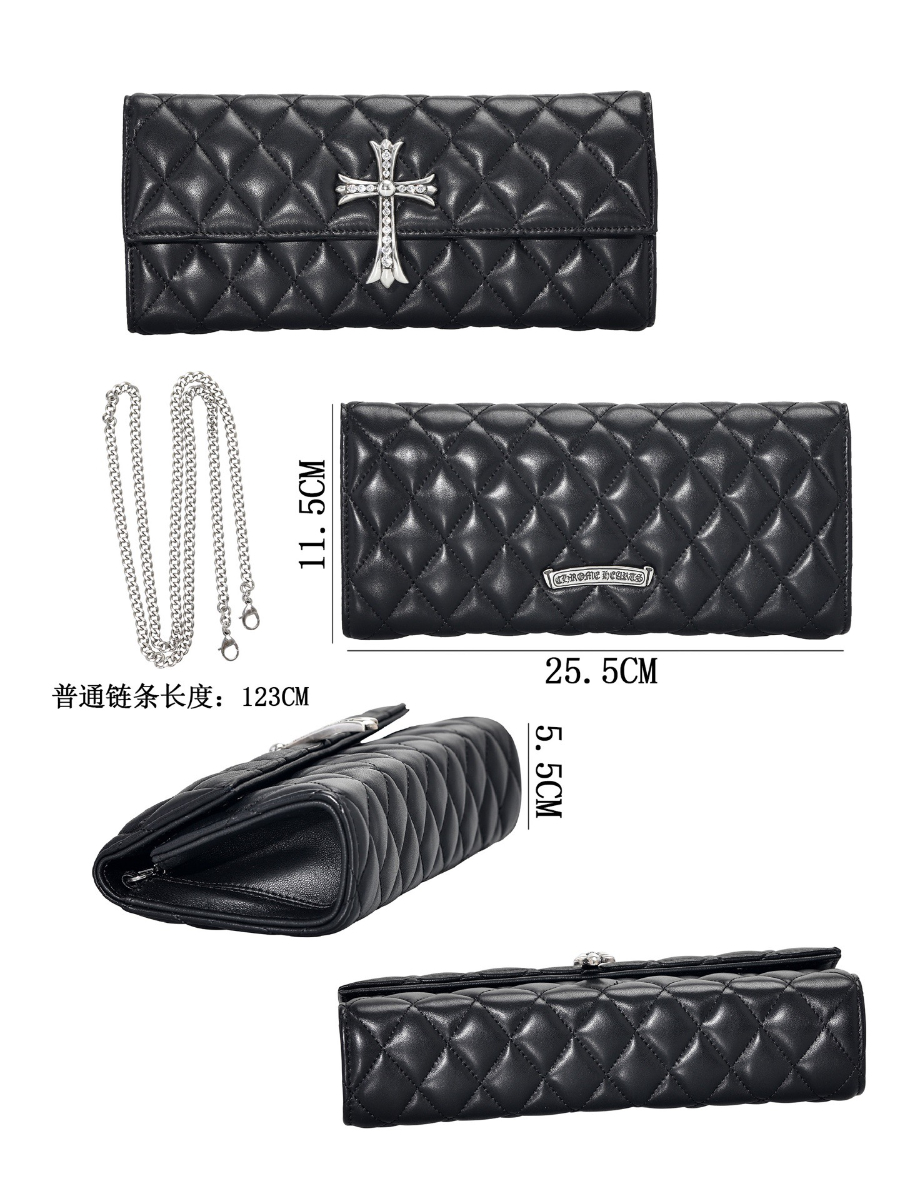 Chrome Hearts Quilted Cross Chain Clutch 크롬하츠 퀼팅 크로스 체인 클러치 18