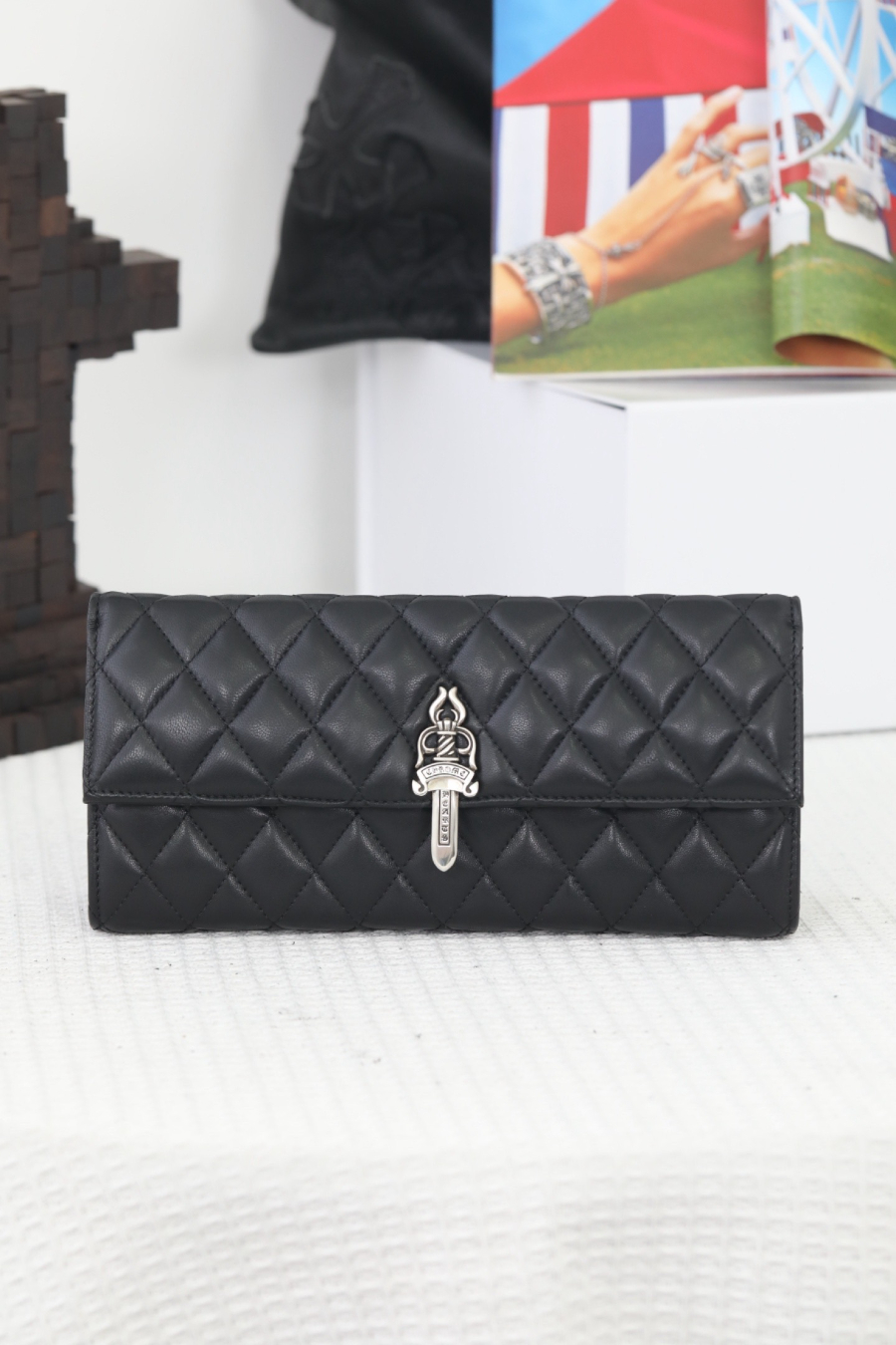 Chrome Hearts Quilted Dagger Chain Clutch 크롬하츠 퀼팅 대거 체인 클러치 10