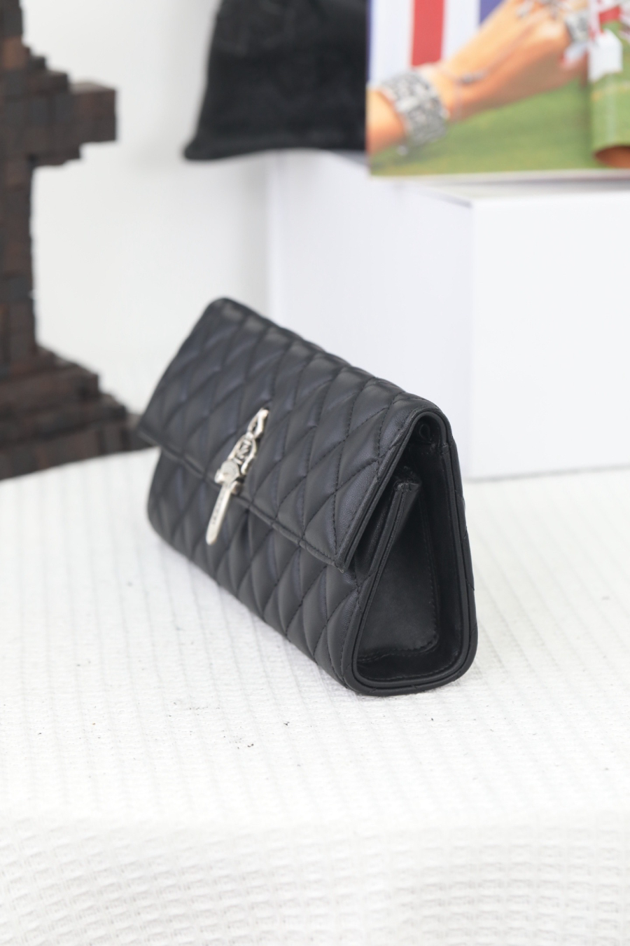 Chrome Hearts Quilted Dagger Chain Clutch 크롬하츠 퀼팅 대거 체인 클러치 11