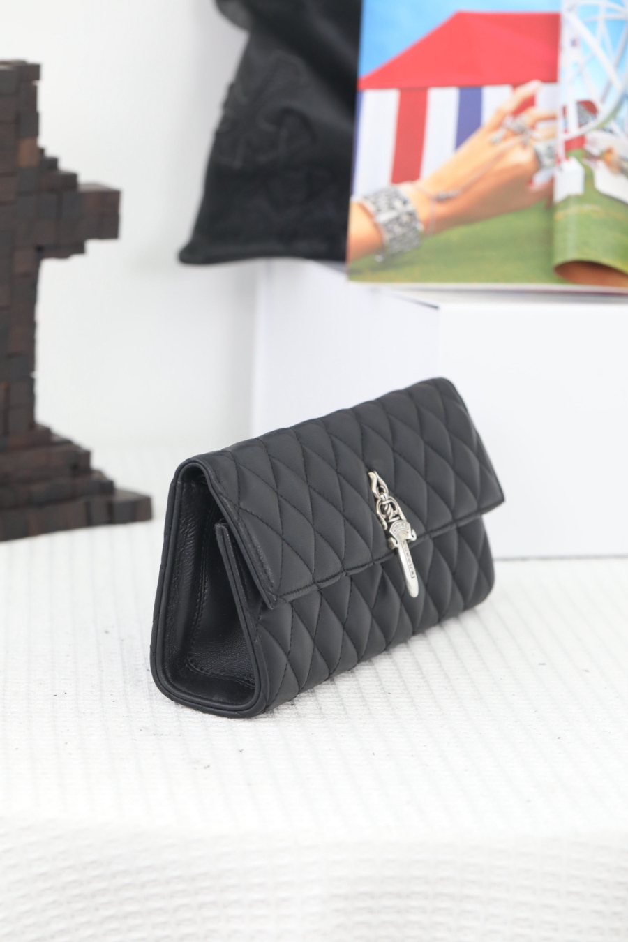 Chrome Hearts Quilted Dagger Chain Clutch 크롬하츠 퀼팅 대거 체인 클러치 12