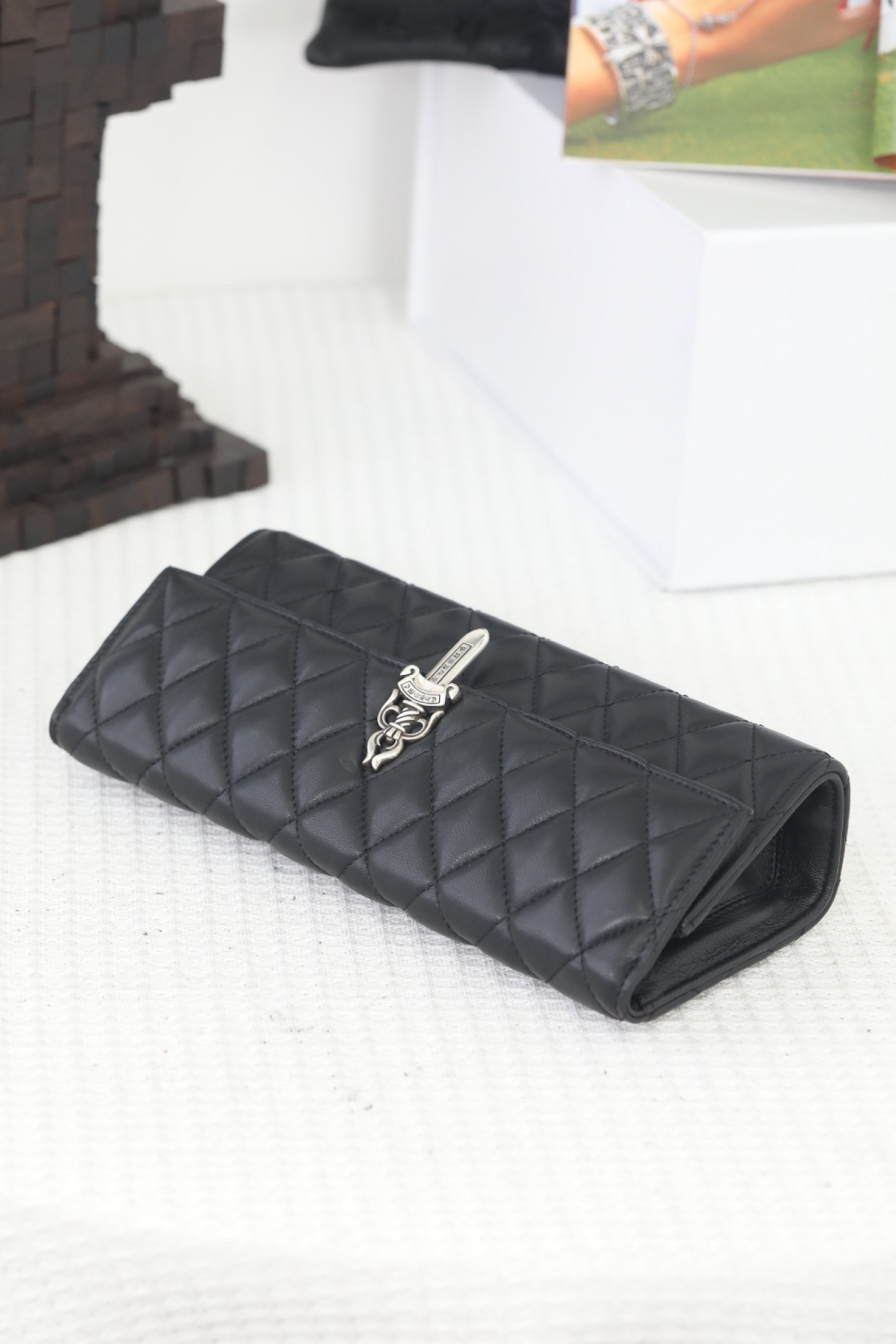 Chrome Hearts Quilted Dagger Chain Clutch 크롬하츠 퀼팅 대거 체인 클러치 15
