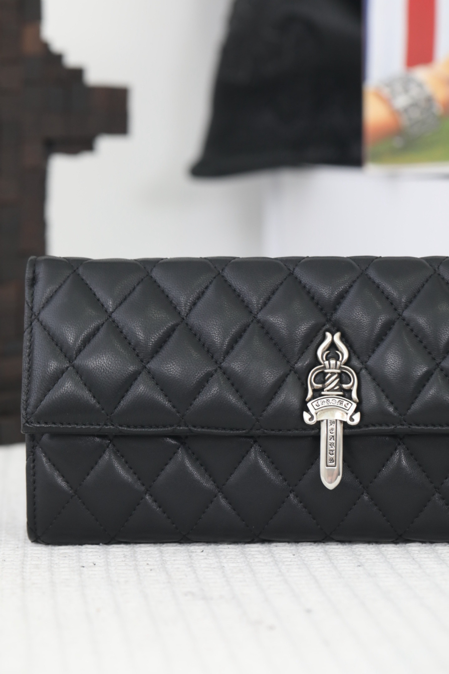 Chrome Hearts Quilted Dagger Chain Clutch 크롬하츠 퀼팅 대거 체인 클러치 19