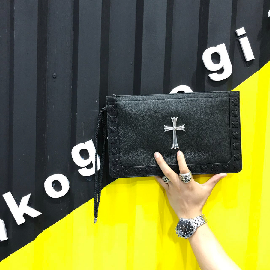 Chrome Hearts Large Cross Woven Wrist Clutch 크롬하츠 라지 크로스 위빙 손목 클러치 1