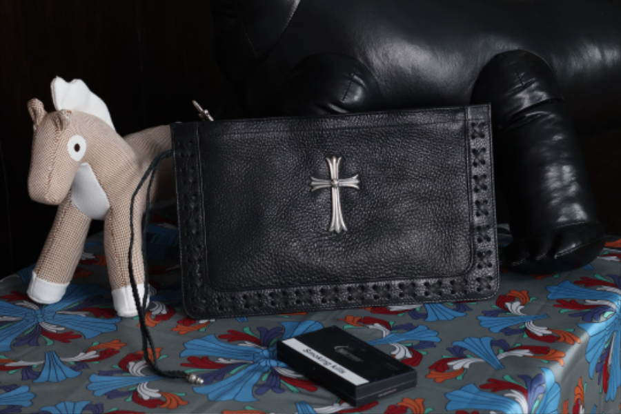 Chrome Hearts Large Cross Woven Wrist Clutch 크롬하츠 라지 크로스 위빙 손목 클러치 6