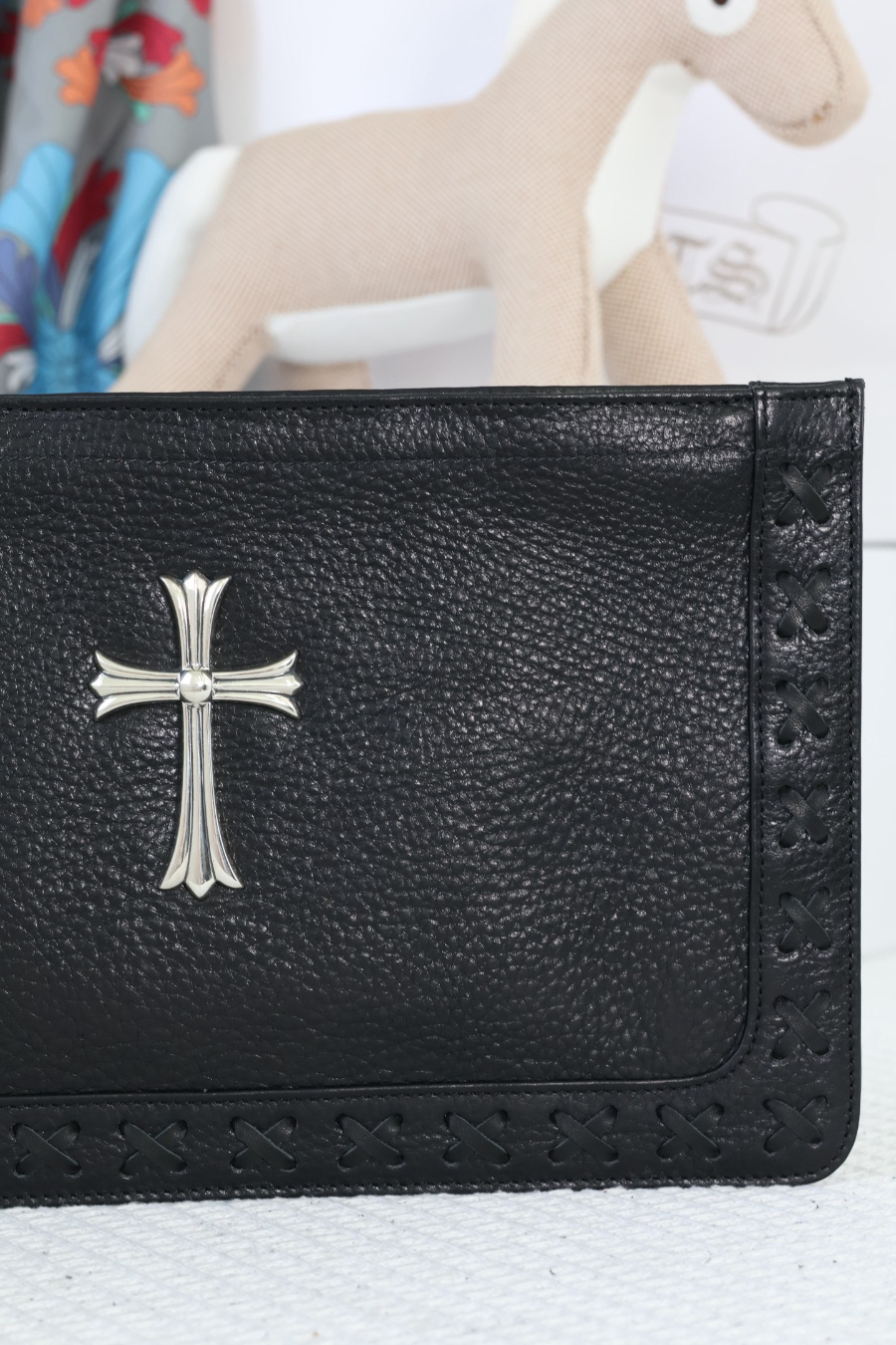 Chrome Hearts Large Cross Woven Wrist Clutch 크롬하츠 라지 크로스 위빙 손목 클러치 16