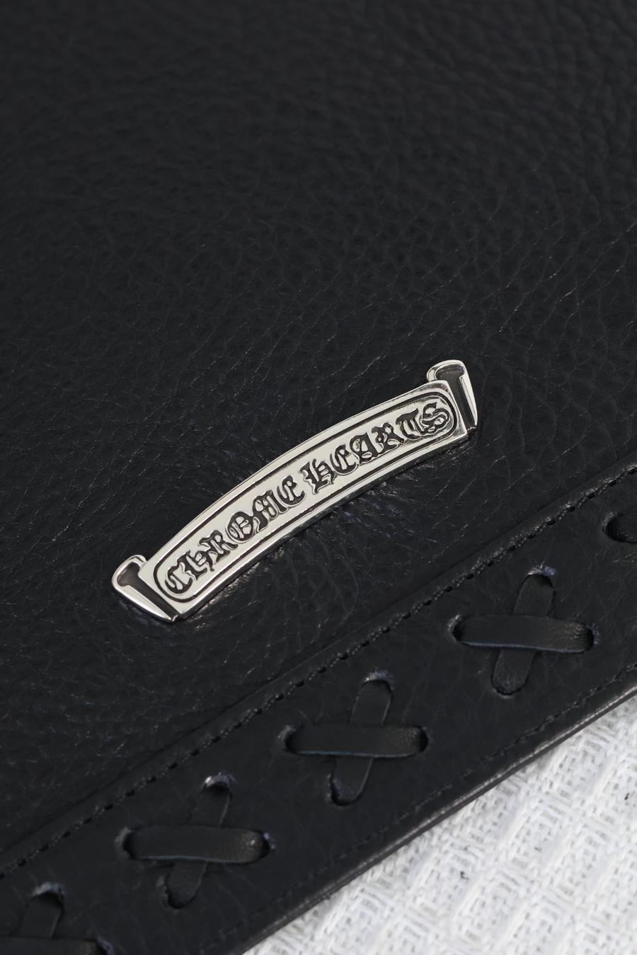 Chrome Hearts Large Cross Woven Wrist Clutch 크롬하츠 라지 크로스 위빙 손목 클러치 18