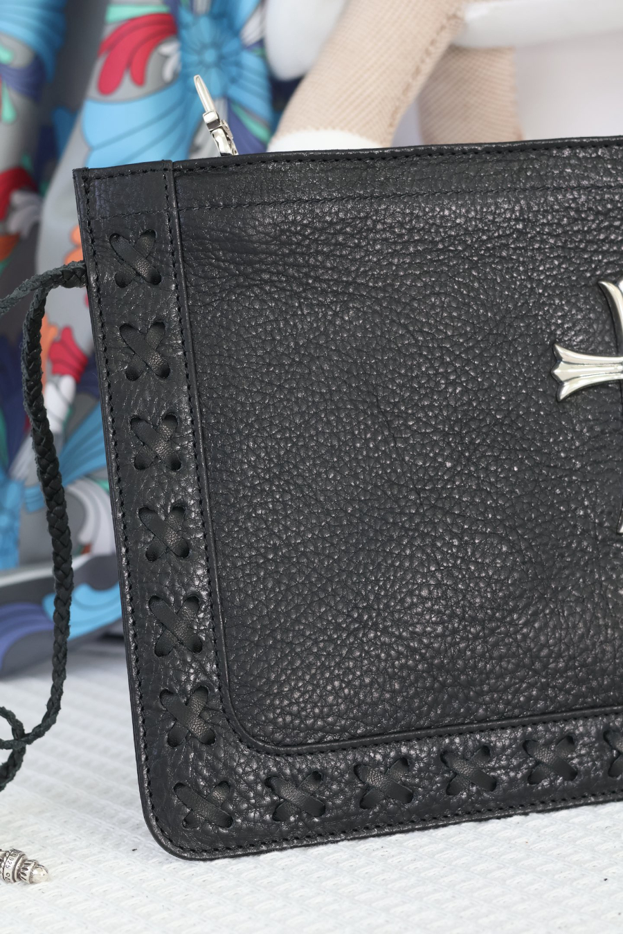 Chrome Hearts Large Cross Woven Wrist Clutch 크롬하츠 라지 크로스 위빙 손목 클러치 20