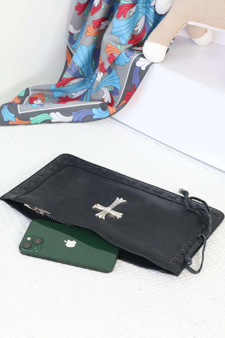 Chrome Hearts Large Cross Woven Wrist Clutch 크롬하츠 라지 크로스 위빙 손목 클러치 26