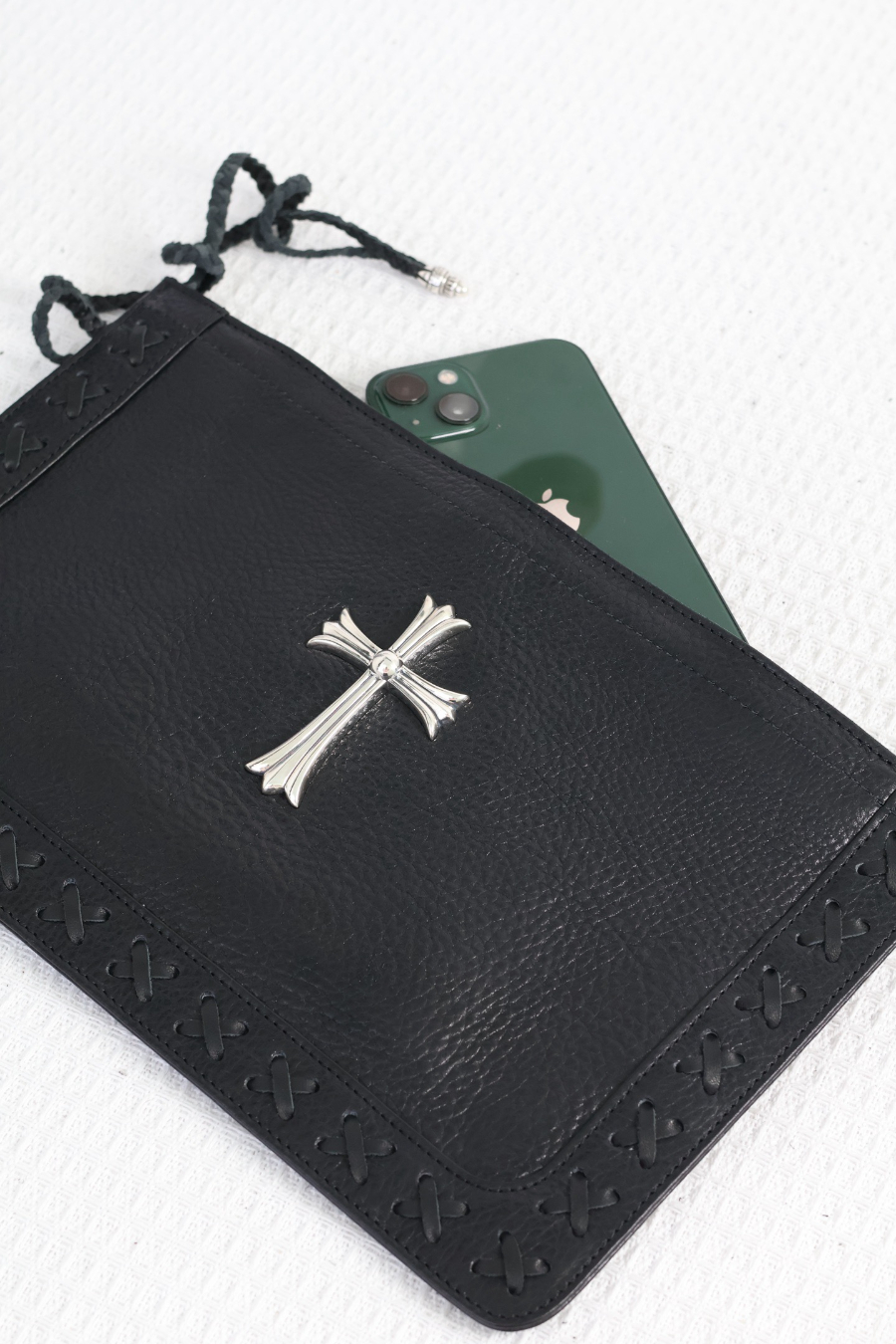 Chrome Hearts Large Cross Woven Wrist Clutch 크롬하츠 라지 크로스 위빙 손목 클러치 27